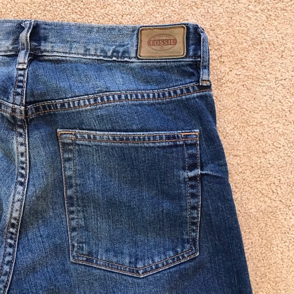 Fossil Denim Blue Jeans Women Size 2 Waist 25 True Boyfriend Button Fly Low Rise - Picture 7 of 12